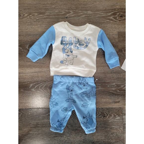 Disney Bluey Baby Boy Sweatshirt and Sweatpants Outfit size Newborn #7‎ - Picture 1 of 3